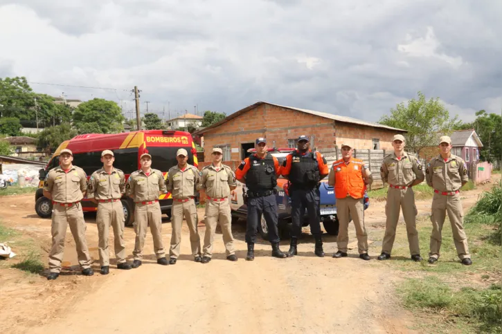 Trabalhos são da Secretaria de Segurança, em conjunto com os Bombeiros e da Coordenadoria Regional de Proteção e Defesa Civil