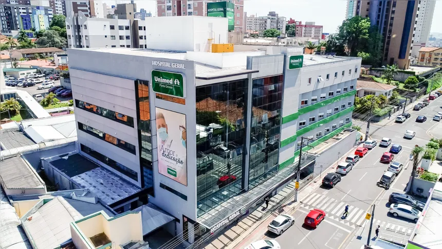 Hospital Geral Unimed, instalado na região central de Ponta Grossa, será ampliado com a construção de uma nova torre