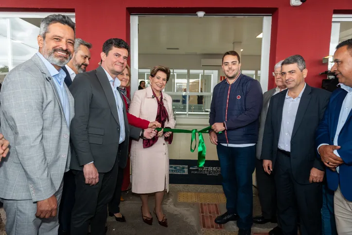 Lideranças, como o senador Sergio Moro, participaram da inauguração da UPA Uvaranas