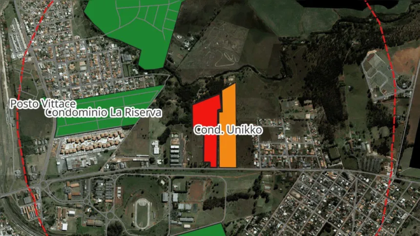 O empreendimento será instalado em uma área de 41.435,42 m²