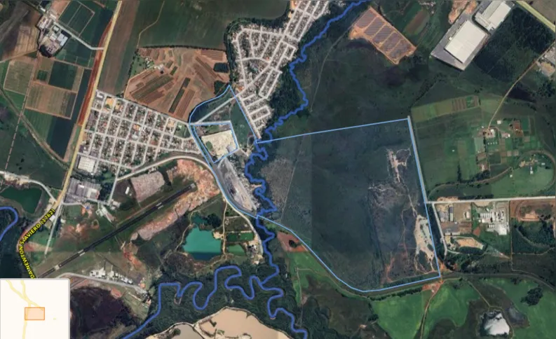 Área tem aproximadamente 1,6 milhão de metros quadrados