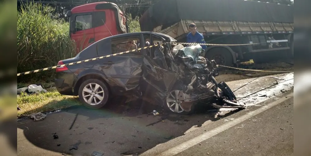 Acidente em rodovia da região provocou a morte de um casal na tarde dessa quarta-feira