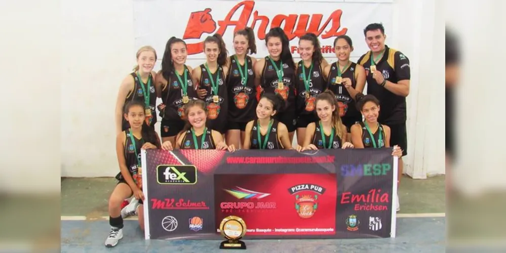 Imagem ilustrativa da imagem Meninas de Castro vencem Taça Paraná de Basquete
