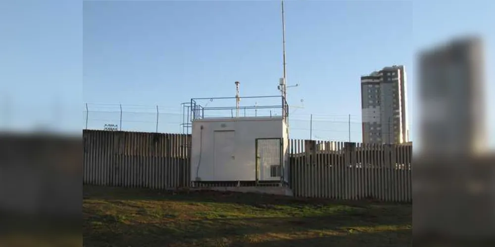 Modelo da estação meteorológica que será instalada no Parque Ambiental, em Ponta Grossa
