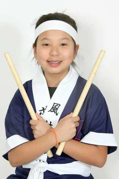Isabella Fujita é integrante do grupo “Furunkazan - Tambores Milinares Japoneses” da cidade de Ponta Grossa