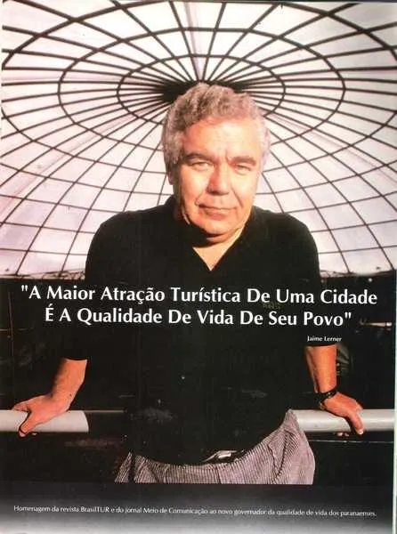 A destacar na página 19 uma homenagem da Revista a Jaime Lerner chamado de “Novo Governador” e mostrando uma fala do governante.
