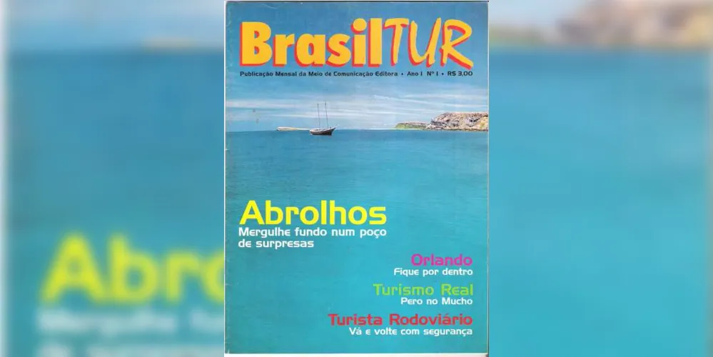 Eis a capa da Revista impressa em 32 páginas obviamente com vários patrocinadores.