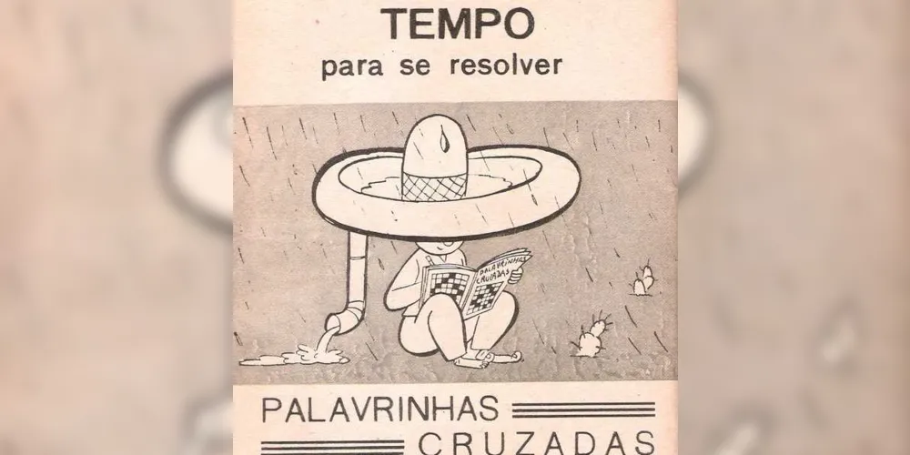 A Revista Coquetel fazia piadas até nos seus anúncios. Aqui mostra que um mexicano “gosta” até de cruzadas mesmo com chuva....  