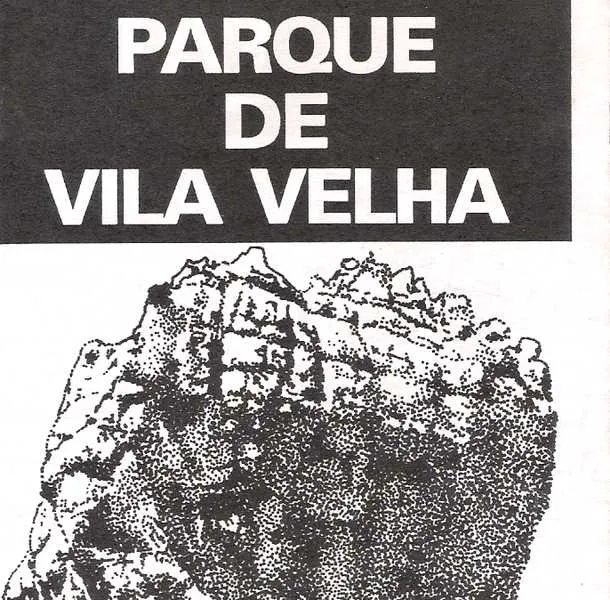 Vila Velha é a nossa maior atração turística. Aqui Nostalgia mostra dois folhetos. O primeiro impresso no governo Otto Cunha. Foi editado em 4 folhas em preto e branco, mas é bastante ilustrativo para o visitante pois mostra um desenho das furnas cujas águas tem ligação com a Lagoa Dourada.