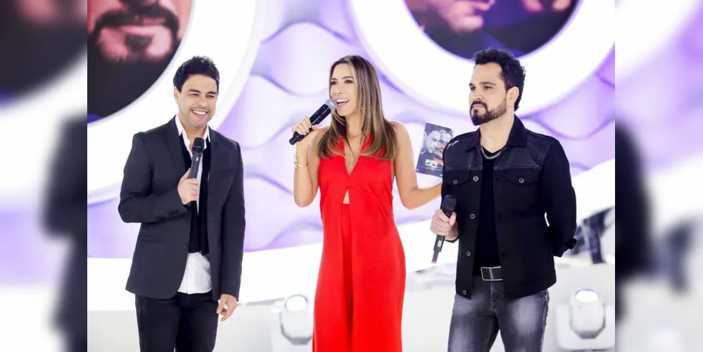Neste domingo, no programa da Eliana, Patrícia Abravanel vai receber a dupla Zezé Di Camargo e Luciano.
