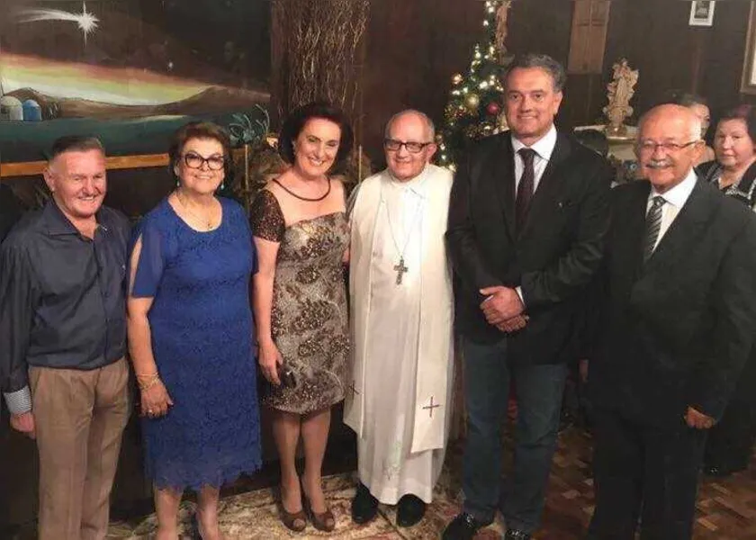 Sergio e Aracy Zadorosny, Telma Cosmoski Campagnoli, Dom Sergio, Plauto Miro Guimarães e Ciro Campagnoli