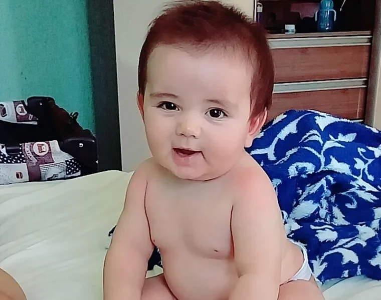 O fofinho e sorridente Anthony Lopes de Souza Santos, filho de Iara e Douglas, vai completar 7 meses no próximo dia 11 de março.