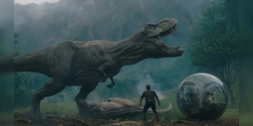 Imagem ilustrativa da imagem ‘Jurassic World: Reino Ameaçado’ investe no aumento da tensão