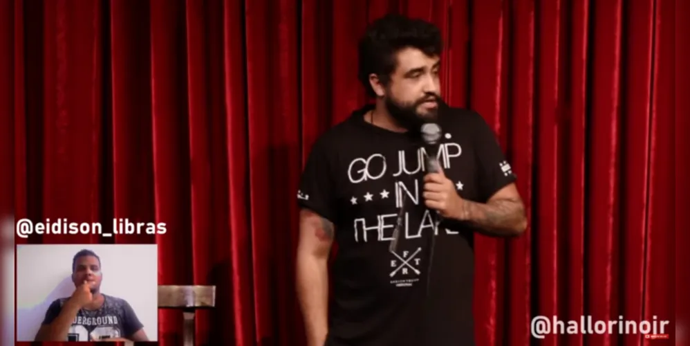 Hallorino se torna primeiro comediante brasileiro a usar libras em seus vídeos