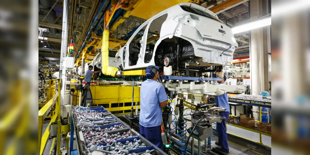 A indústria do Paraná fechou o primeiro semestre com alta de 2,5% na produção, em comparação com o mesmo período do ano passado. Fábrica da Renault em São José dos Pinhais.
Foto: Rodolfo Buhrer