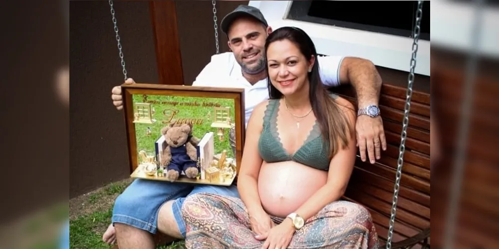 DOCE ESPERA - No registro especial, Felippe Vargas e Fernanda Rodrigues Vargas que aguardam ansiosos para a próxima semana a chegada de seu primeiro filho, que irá se chamar Lucca. Da coluna RC os votos de saúde e alegrias a família.