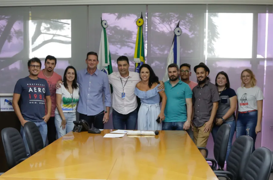 A cerimônia de transição aconteceu nesta terça-feira (8) no gabinete do prefeito Marcelo Rangel