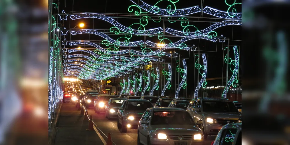Centro de Ponta Grossa estará iluminado a partir do dia 7 de dezembro
