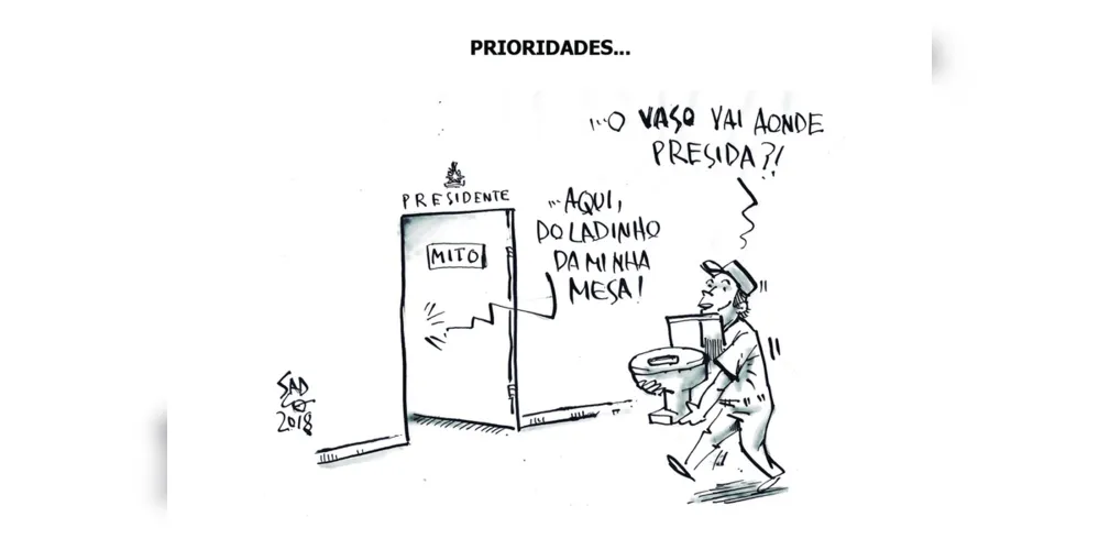 Imagem ilustrativa da imagem Charge da edição deste fim de semana (08, 09 e 10/12/2018) do JM