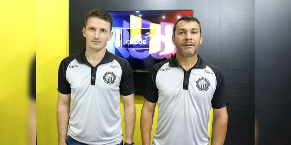 O treinador Gerson Gusmão e o preparador físico Eduardo Maus estiveram em live no Portal aRede nesta segunda-feira
