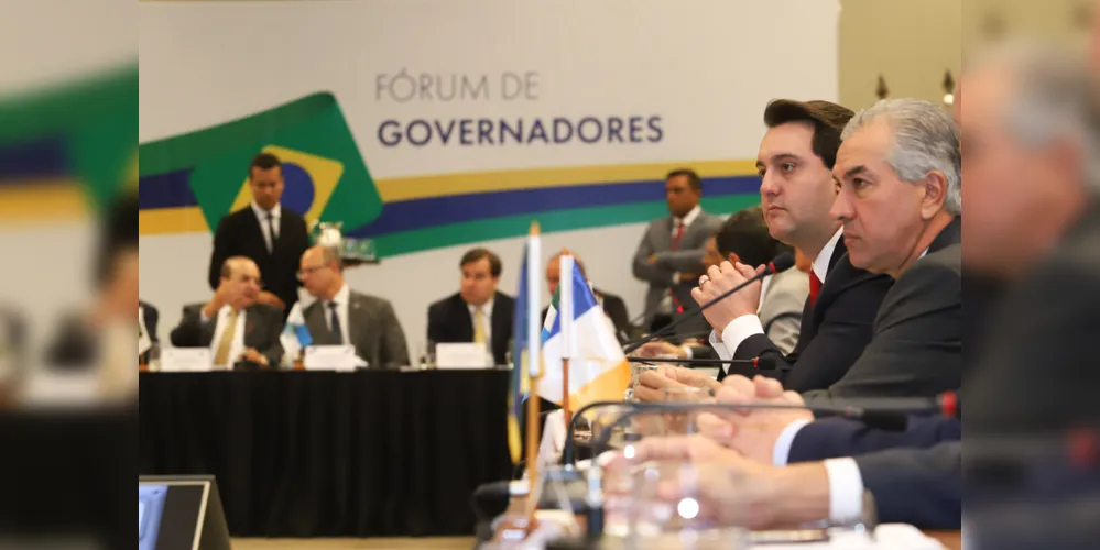 Ratinho Junior participou do Fórum dos Governadores nesta quarta-feira