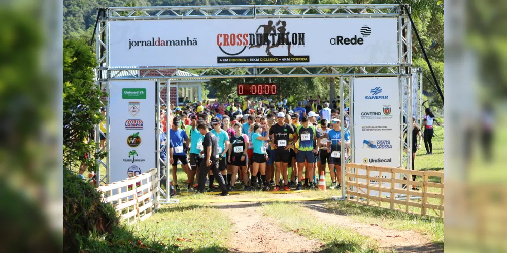 Primeira edição da prova realizada neste domingo no Iate Clube Ponta Grossa