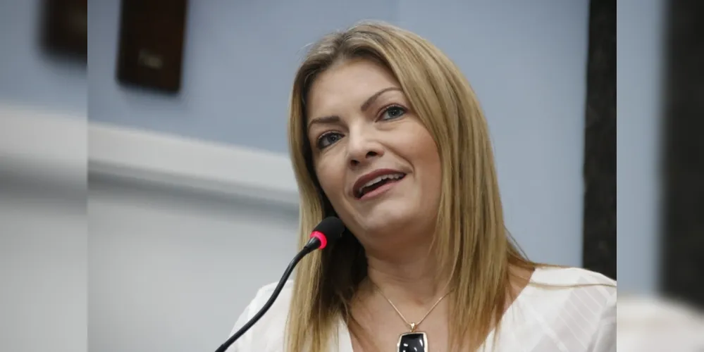 Deputada federal pelo PSL esteve presente na Câmara de Ponta Grossa durante a segunda-feira (11)