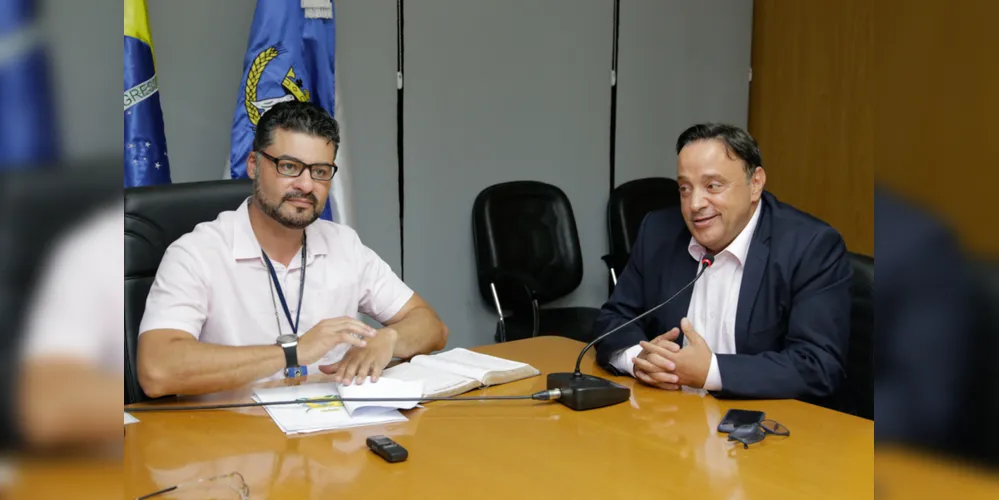 Prefeito Marcelo Rangel recebeu em seu gabinete o deputado estadual Hussein Bakri,