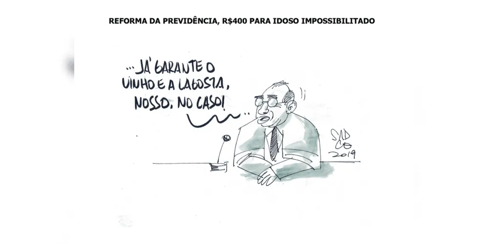 Imagem ilustrativa da imagem Charge da edição desta quarta-feira (15/05/2019) do JM