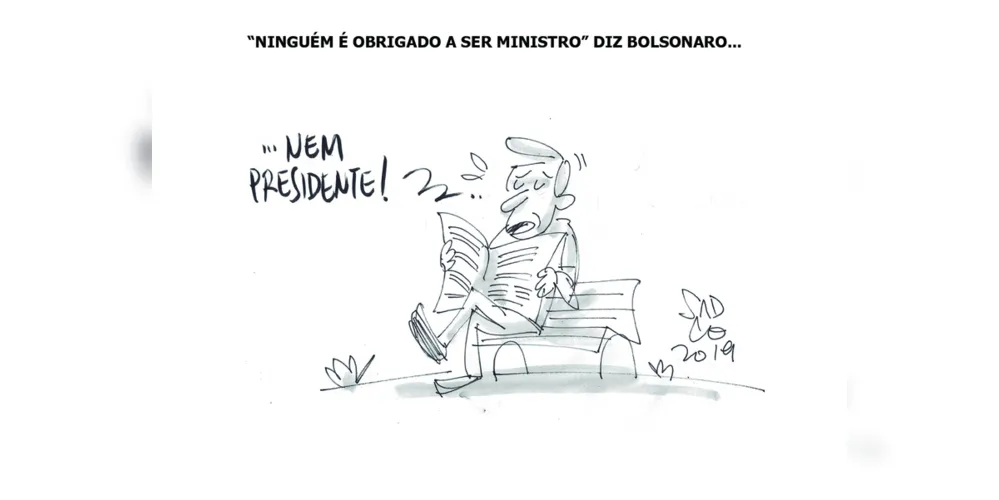 Imagem ilustrativa da imagem Charge da edição deste fim de semana (25, 26 e 27/05/2019) do JM