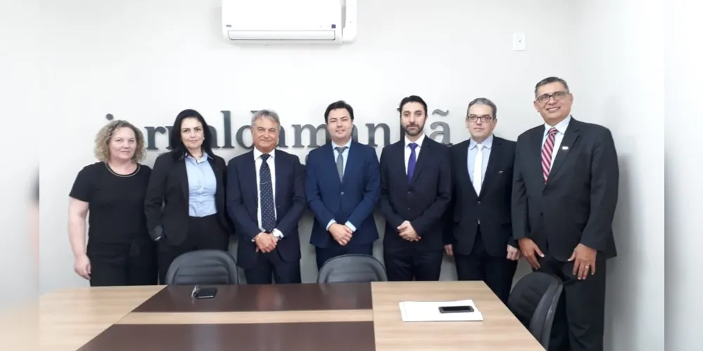 Diretores e advogado do Condor visitaram redação do JM e Portal aRede nesta terça-feira