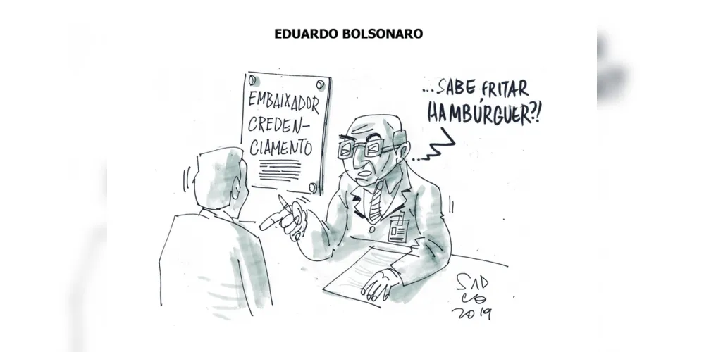 Imagem ilustrativa da imagem Charge da edição desta terça-feira (16/07/2019) do JM