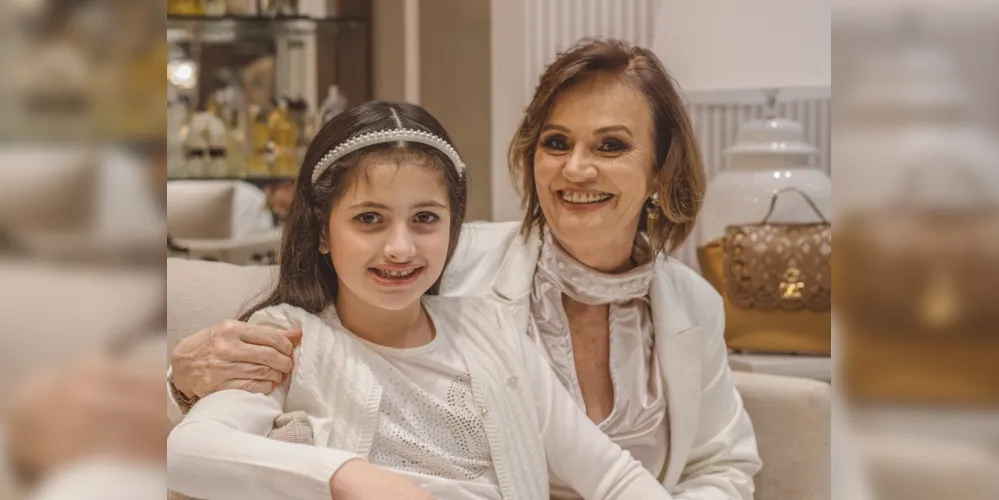 Liane Miller Pereira e sua neta Heloisa Coelho