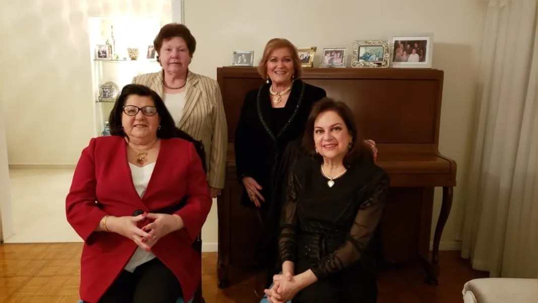 Marina Benjamim, Railda Schiffer, Elba Lozza de Moraes e Maria Isabel Wosgrau