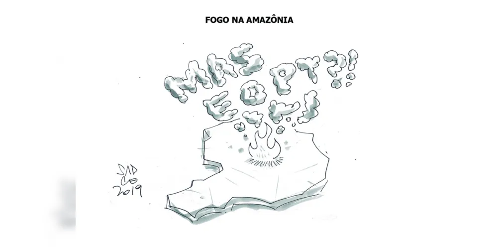 Imagem ilustrativa da imagem Charge da edição deste fim de semana (24, 25 e 26/08/2019) do JM