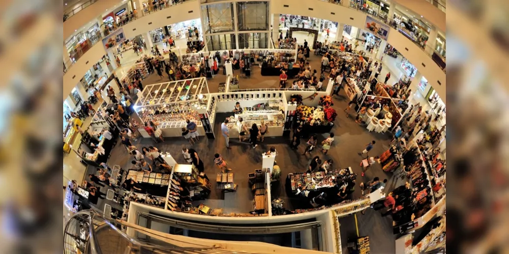 Feira acontece no primeiro piso do Palladium Shopping Center de Ponta Grossa