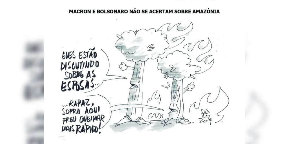 Imagem ilustrativa da imagem Charge da edição desta quarta-feira (28/08/2019) do JM