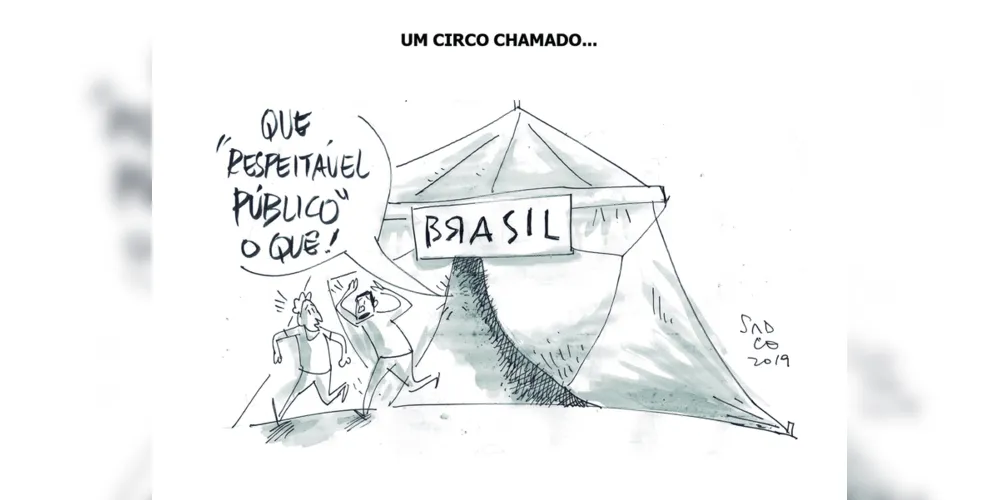 Imagem ilustrativa da imagem Charge da edição desta quarta-feira (04/09/2019) do JM
