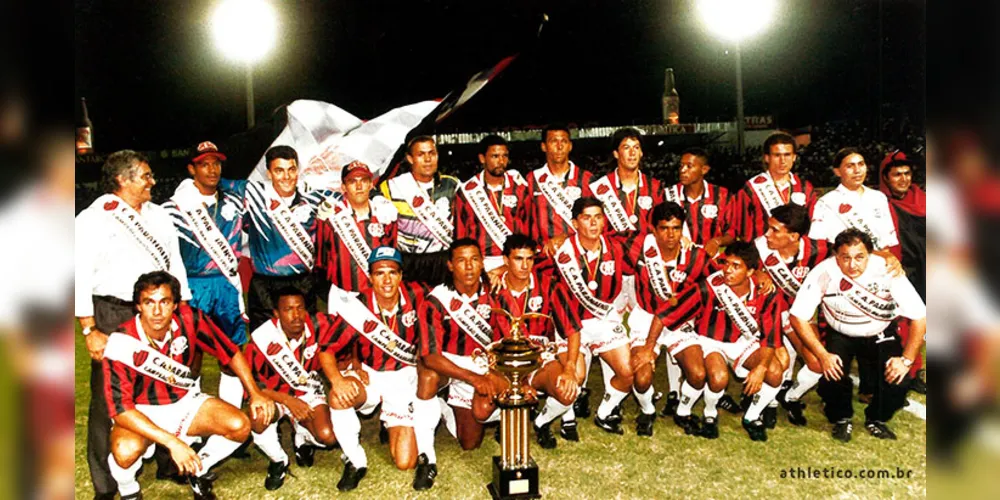 Brasileiro Série B 1995: Ricardo Pinto, Neto, Luiz Eduardo, Jean, Ronaldo, Alex Lopes, Leomar, Matosas, João Antônio, Oséas, Paulo Rink, Flávio, Bira, Ricardo, Júlio César, Valdo, Ivan, Borçato, Everaldo, Emerson, Biro, Toninho, Alex Santana, Washington, Tico, Helinho, Cute. Técnico: Pepe.