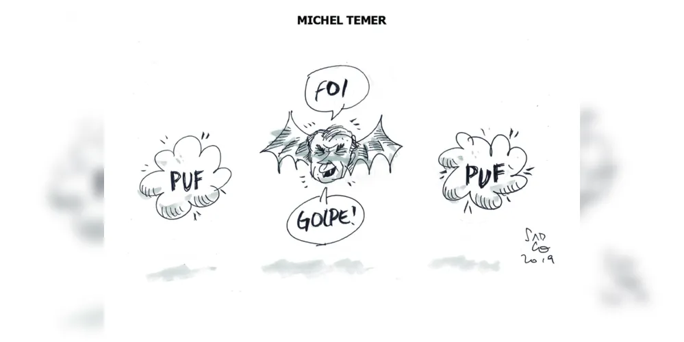 Imagem ilustrativa da imagem Charge da edição desta sexta-feira (20/09/2019) do JM