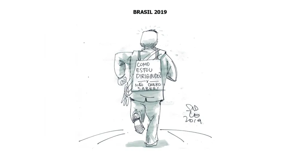 Imagem ilustrativa da imagem Charge da edição desta quarta-feira (09/10/2019) do JM