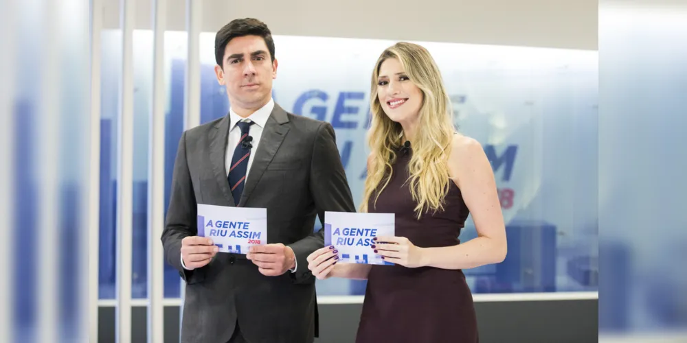 Adnet e Calabresa durante o ‘A Gente Riu Assim’, em 2018 