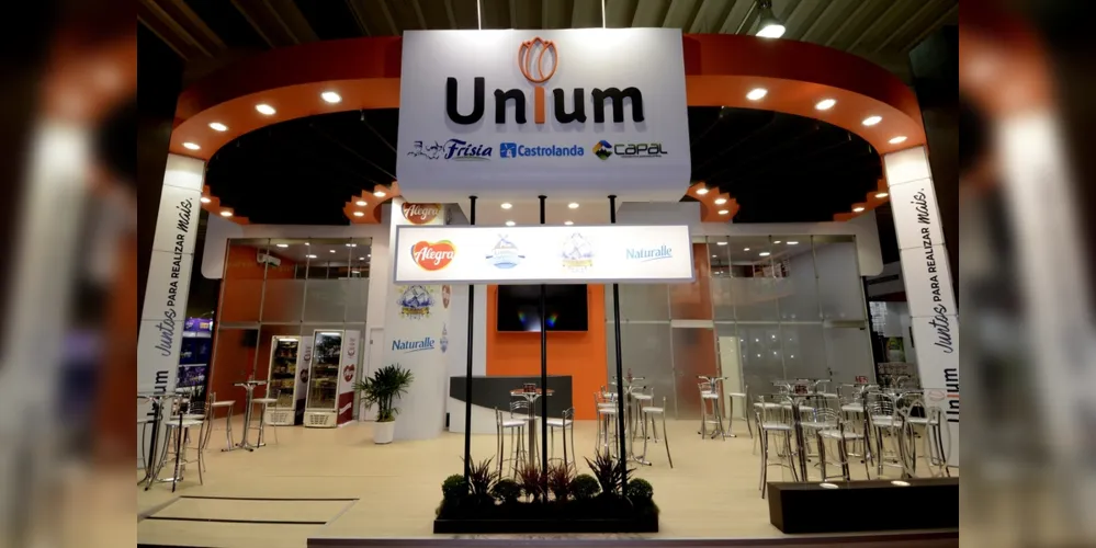 A Unium surgiu da fusão das marcas da industrialização de três cooperativas