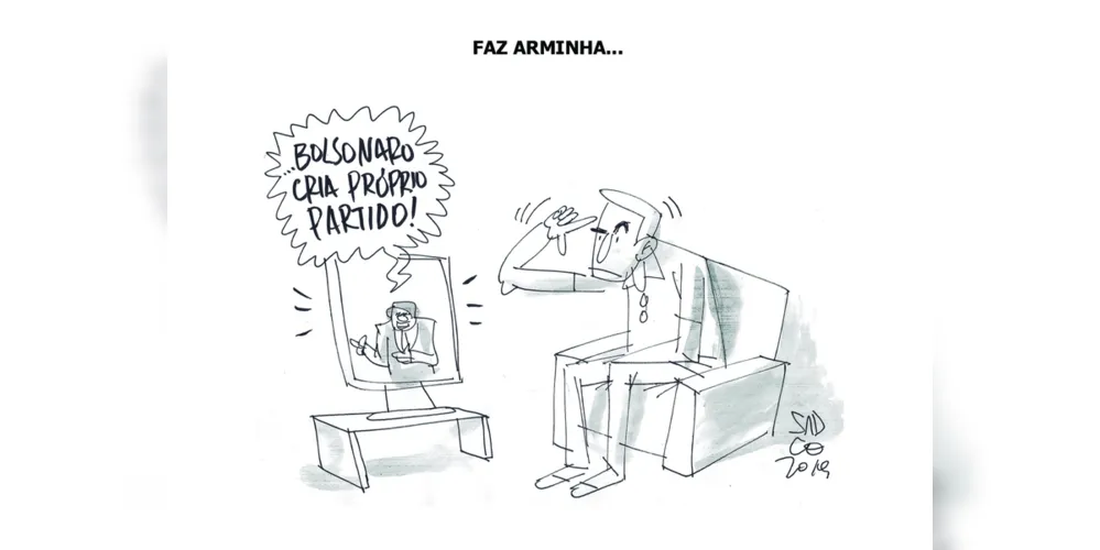 Imagem ilustrativa da imagem Charge da edição deste fim de semana (23, 24 e 25/11/2019) do JM