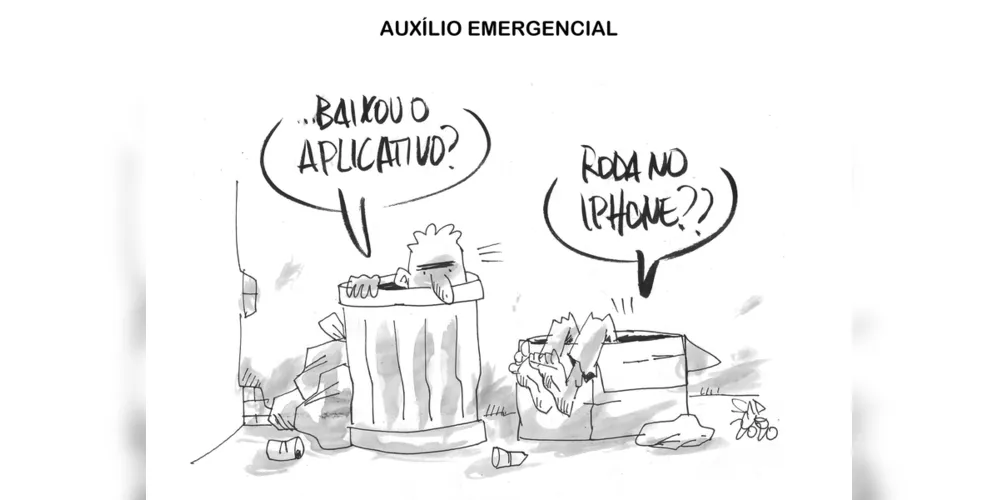 Imagem ilustrativa da imagem Charge da edição deste fim de semana (18, 19 e 20/04/2020) do JM
