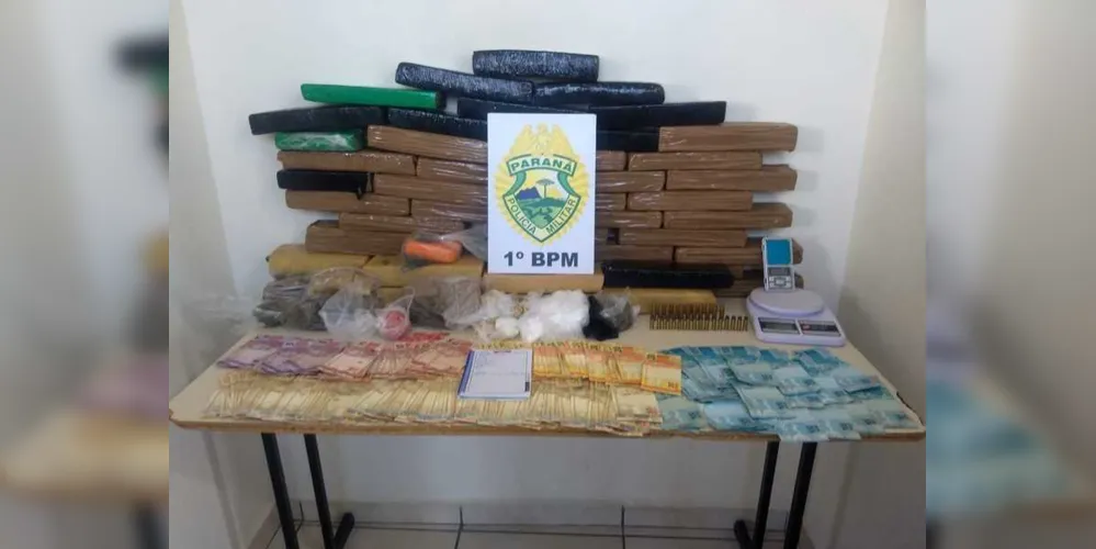 Imagem ilustrativa da imagem PM apreende grande quantidade de entorpecentes durante operação