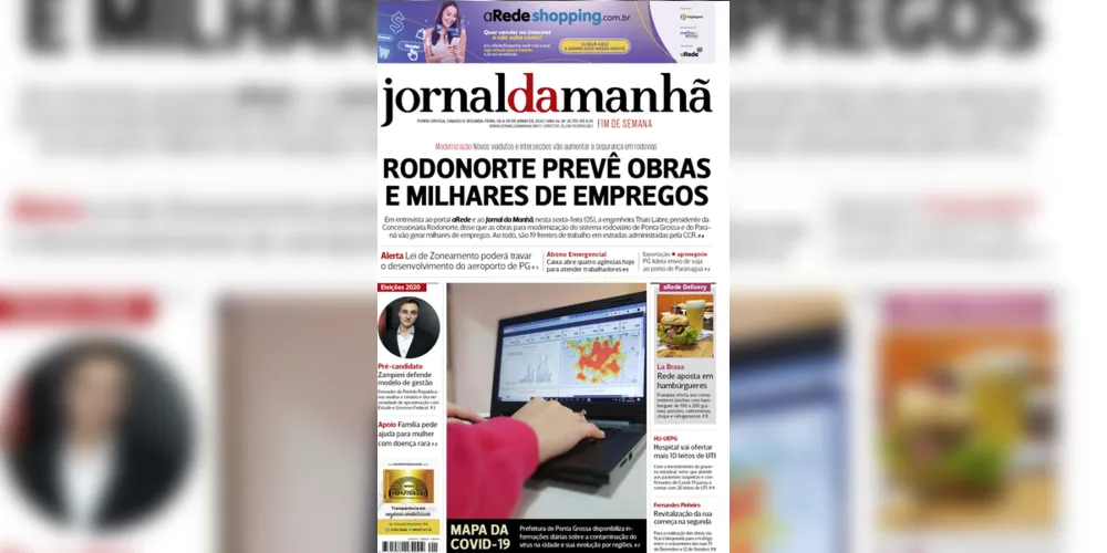 Imagem ilustrativa da imagem Capa da edição deste fim de semana (06, 07 e 08/06/2020) do JM