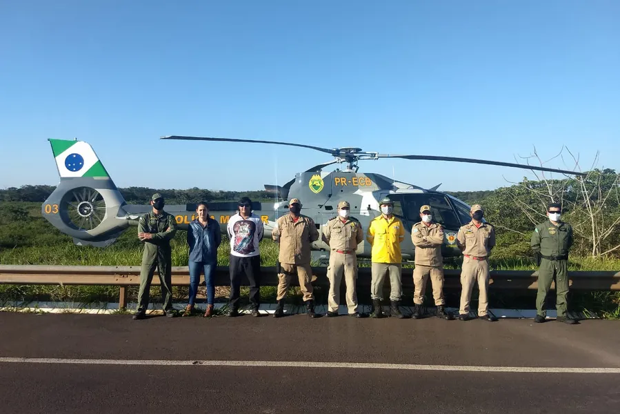 Aeronave já fez 52 lançamentos de água no Parque Nacional de Ilha Grande, na divisa entre Paraná e Mato Grosso do Sul 