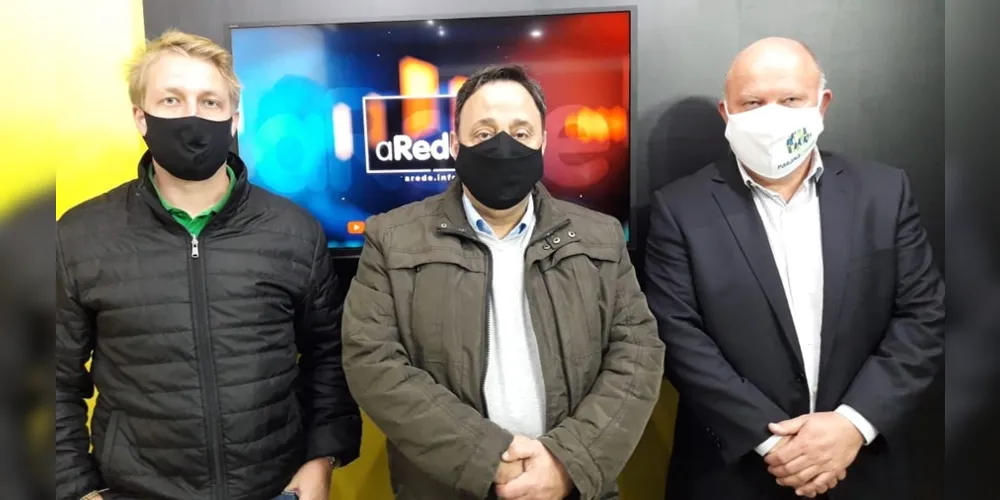 Políticos anunciaram recursos para Ponta Grossa em visita à Redação do Portal aRede e Jornal da Manhã