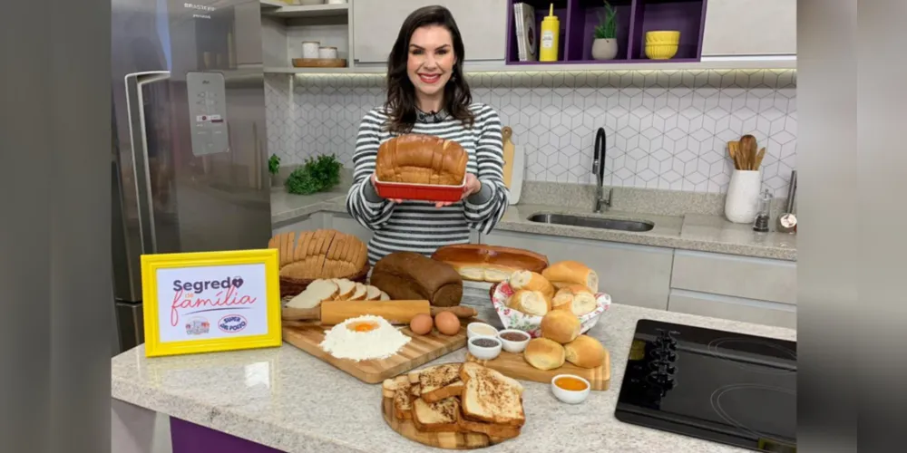 PROGRAMA DESTAQUE - O programa Destaque, que vai ao ar de segunda a sexta-feira, às 10h45, na Rede Massa/ TV Guará, filiada ao SBT no Paraná, está querendo encontrar a melhor receita de pão caseiro. O programa é apresentado por Priscila Koteski